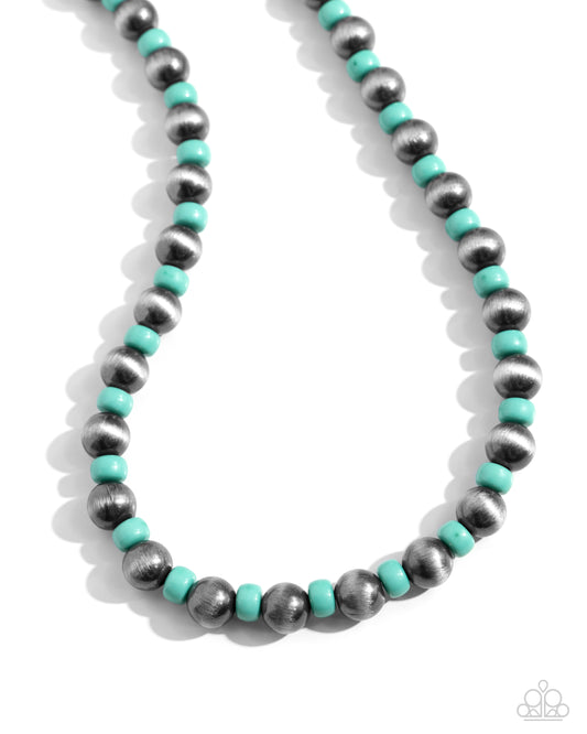 Contemporary Confidence - Green Necklace