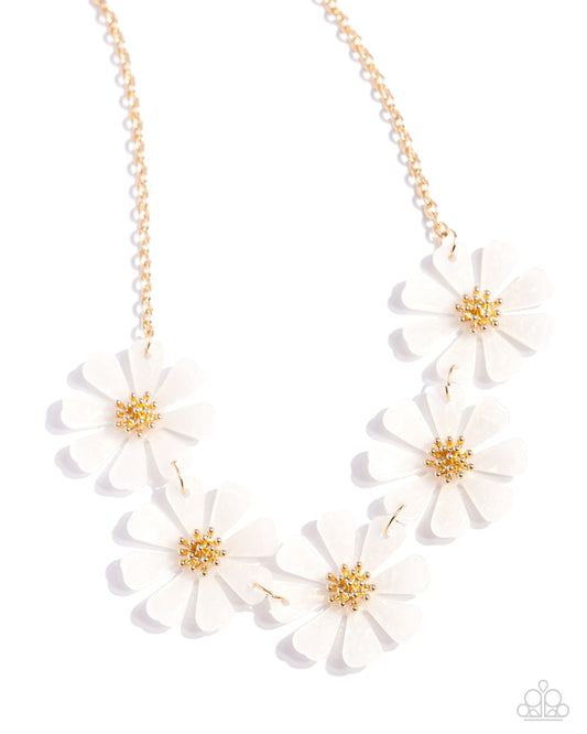 Pastel Promenade - White Necklace Set