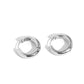Textured Theme and Simply Sinuous Silver Hoop Earring Combo