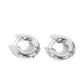 Textured Theme and Simply Sinuous Silver Hoop Earring Combo