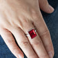 Social Glow Red Ring
